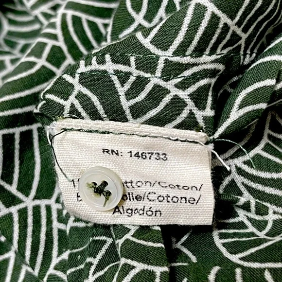 Mirth Caftans Green Pattern Dress s - Picture 7 of 7